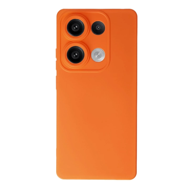 BFS  Xiaomi Redmi Note 13 Pro 4G Kılıf Nano içi Kadife Silikon - Turuncu