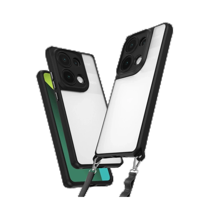 BFS  Xiaomi Redmi Note 13 Pro 4G Kılıf Penta Silikon Kılıf - Siyah