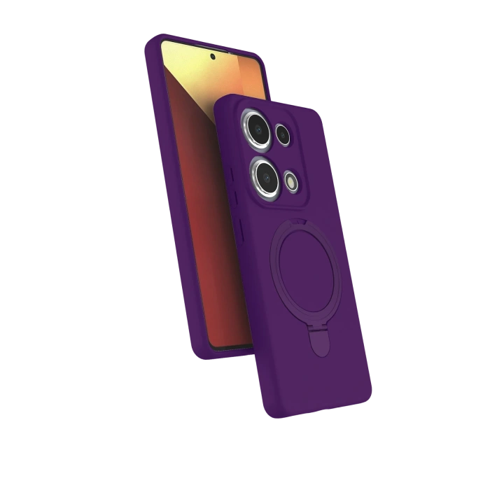 BFS  Xiaomi Redmi Note 13 Pro 4G Regal Magsafe Standlı Kapak - Derin Mor