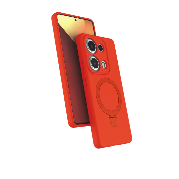 BFS  Xiaomi Redmi Note 13 Pro 4G Regal Magsafe Standlı Kapak - Turuncu