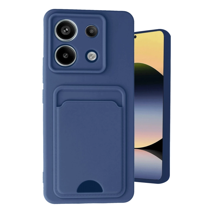 BFS  Xiaomi Redmi Note 13 Pro 5G Kılıf Kelvin Kartvizitli Silikon - Lacivert