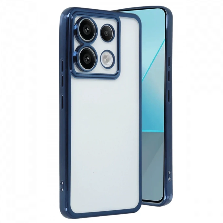 BFS  Xiaomi Redmi Note 13 Pro 5G Kılıf  Lensli Silikon - Sierra Blue