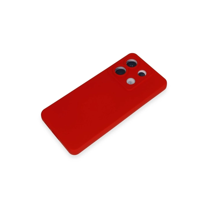 BFS  Xiaomi Redmi Note 13 Pro 5G Kılıf Nano içi Kadife Silikon - Kırmızı