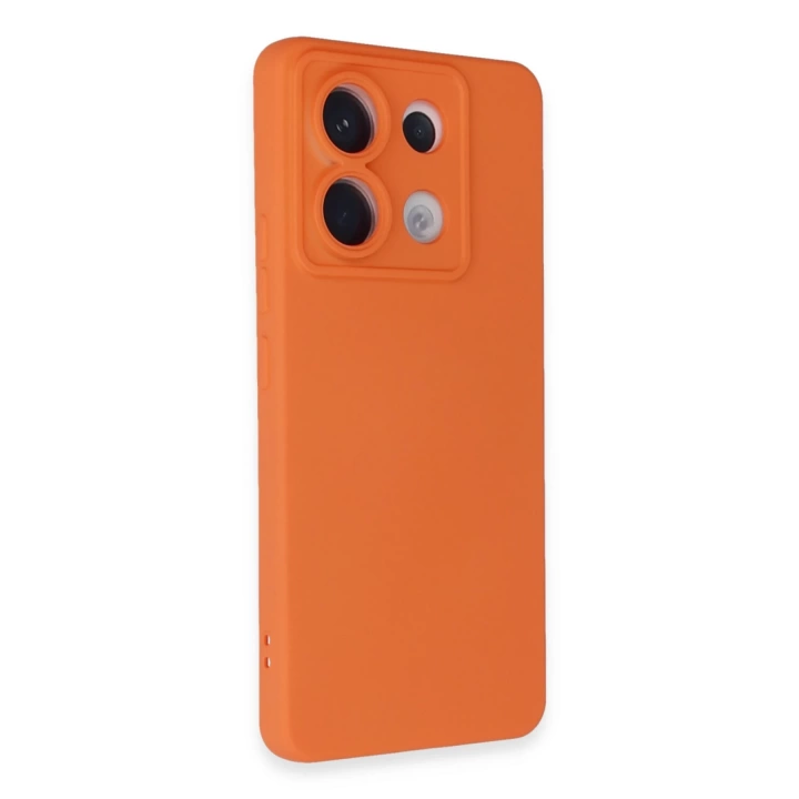 BFS  Xiaomi Redmi Note 13 Pro 5G Kılıf Nano içi Kadife Silikon - Turuncu