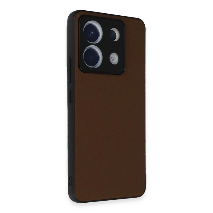 BFS  Xiaomi Redmi Note 13 Pro 5G Kılıf Taft Kapak - Kahverengi