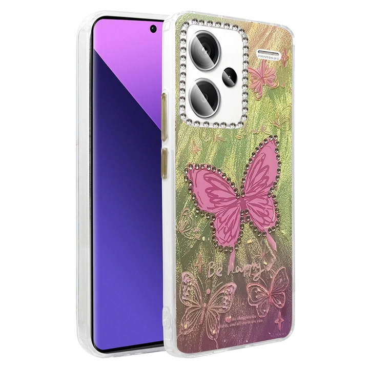 BFS  Xiaomi Redmi Note 13 Pro Plus Kılıf Blade Aynalı Desenli Kapak - Desen 5