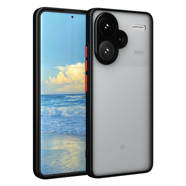 BFS  Xiaomi Redmi Note 13 Pro Plus Kılıf Montreal Silikon Kapak - Siyah