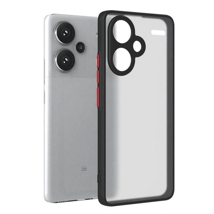 BFS Xiaomi Redmi Note 13 Pro Plus Kılıf Montreal Silikon Kapak - Siyah