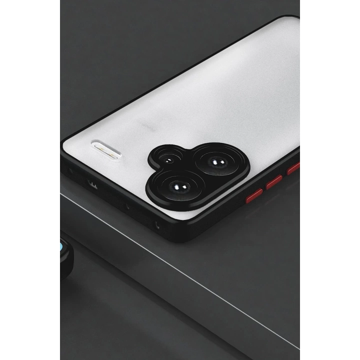 BFS  Xiaomi Redmi Note 13 Pro Plus Kılıf Montreal Silikon Kapak - Siyah