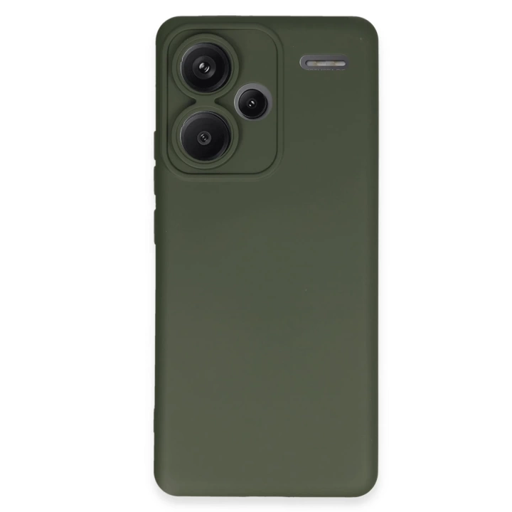BFS  Xiaomi Redmi Note 13 Pro Plus Kılıf Nano içi Kadife Silikon - Koyu Yeşil