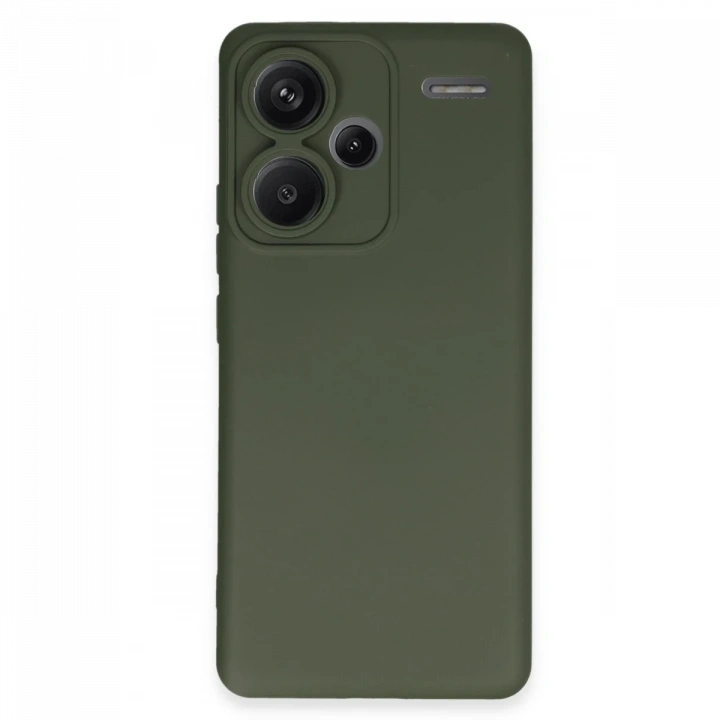 BFS  Xiaomi Redmi Note 13 Pro Plus Kılıf Nano içi Kadife Silikon - Koyu Yeşil