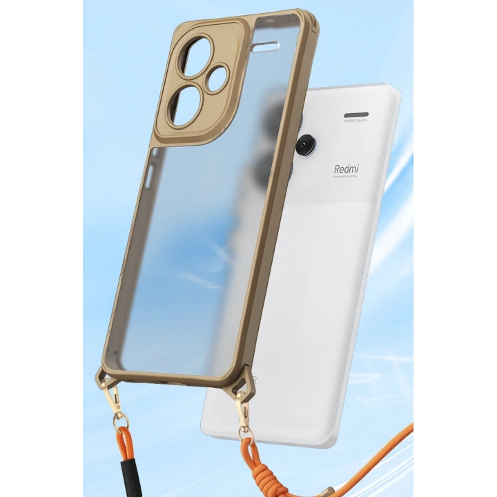 BFS  Xiaomi Redmi Note 13 Pro Plus Kılıf Penta Silikon Kılıf - Çöl Titanyum