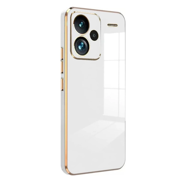 BFS  Xiaomi Redmi Note 13 Pro Plus Kılıf Volet Silikon - Beyaz