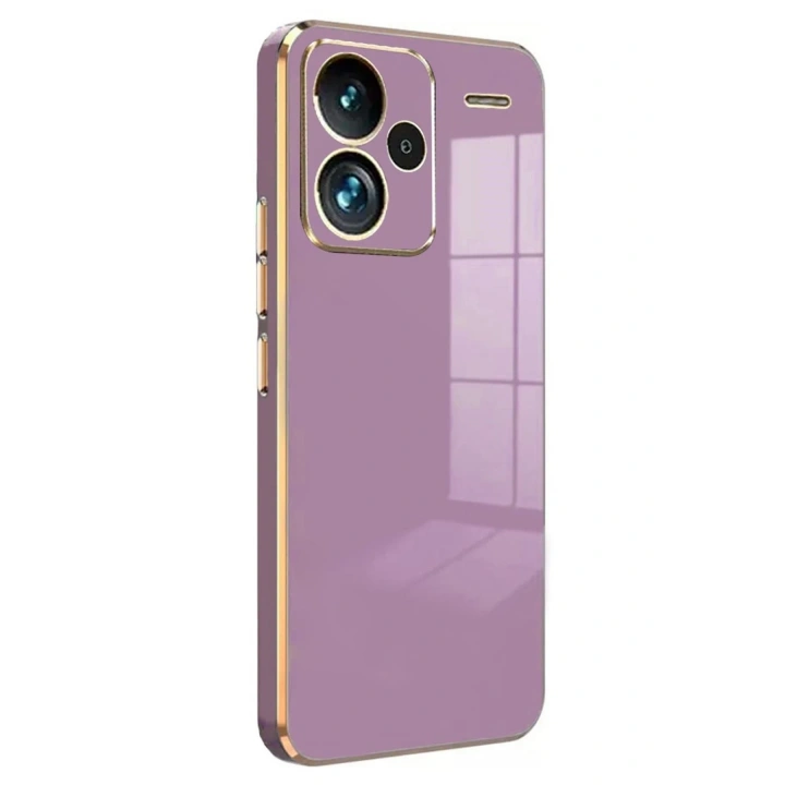 BFS  Xiaomi Redmi Note 13 Pro Plus Kılıf Volet Silikon - Mor