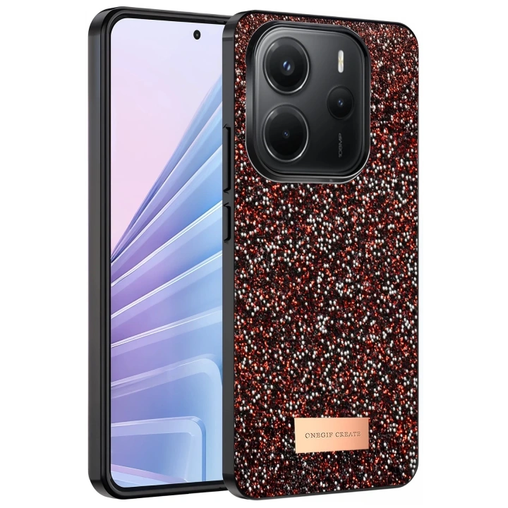 BFS Xiaomi Redmi Note 14 4G Bright Simli Kapak - Derin Mor