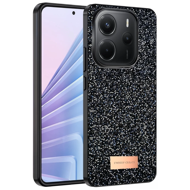 BFS  Xiaomi Redmi Note 14 4G Bright Simli Kapak - Siyah