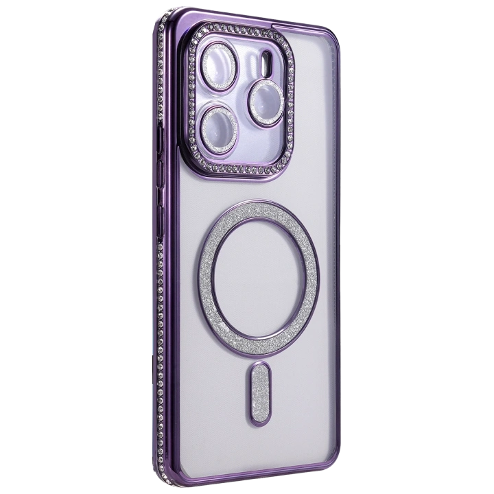 BFS  Xiaomi Redmi Note 14 4G Joke Simli Magneticsafe Kılıf - Derin Mor