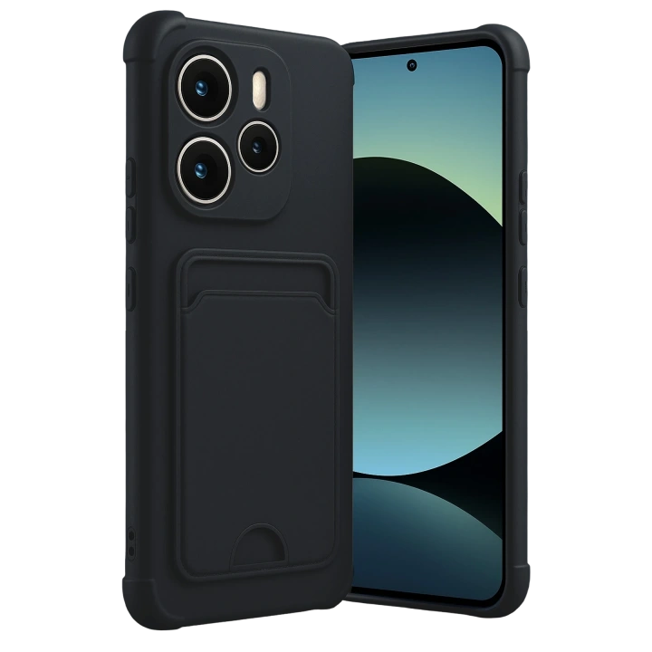 BFS  Xiaomi Redmi Note 14 4G Kelvin Kartvizitli Silikon - Siyah