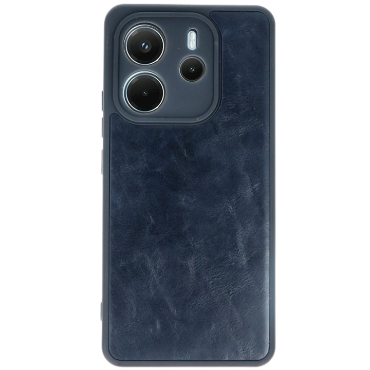 BFS  Xiaomi Redmi Note 14 4G Kılıf Aras Deri Kapak - Lacivert