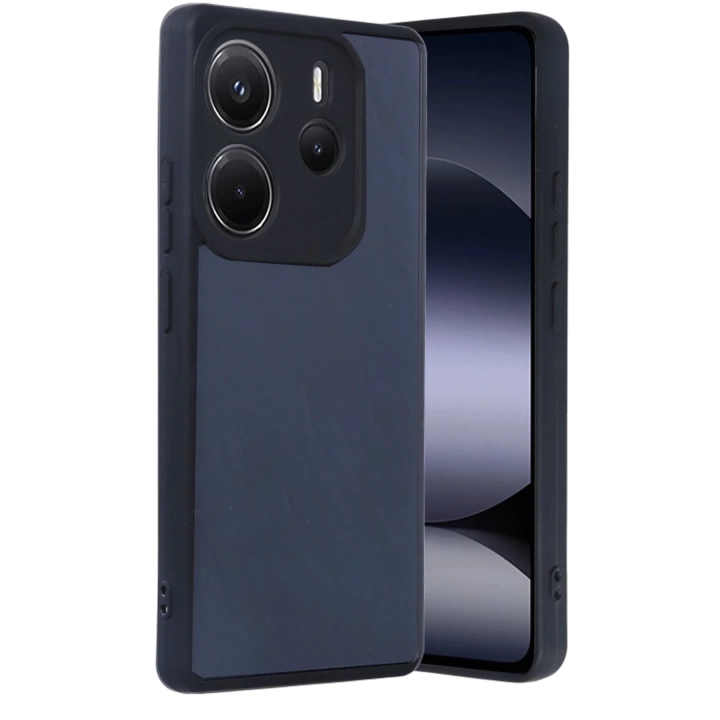 BFS  Xiaomi Redmi Note 14 4G Kılıf Aras Deri Kapak - Lacivert