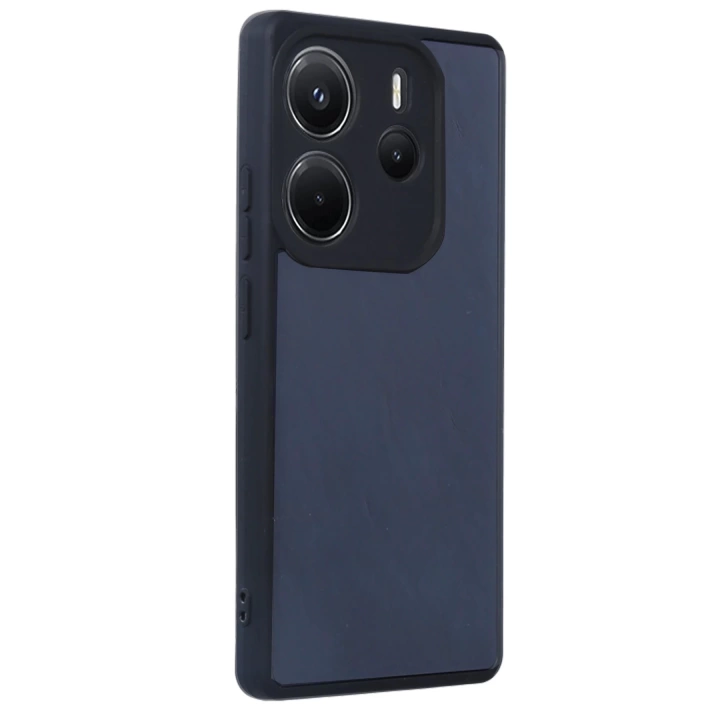 BFS  Xiaomi Redmi Note 14 4G Kılıf Aras Deri Kapak - Lacivert