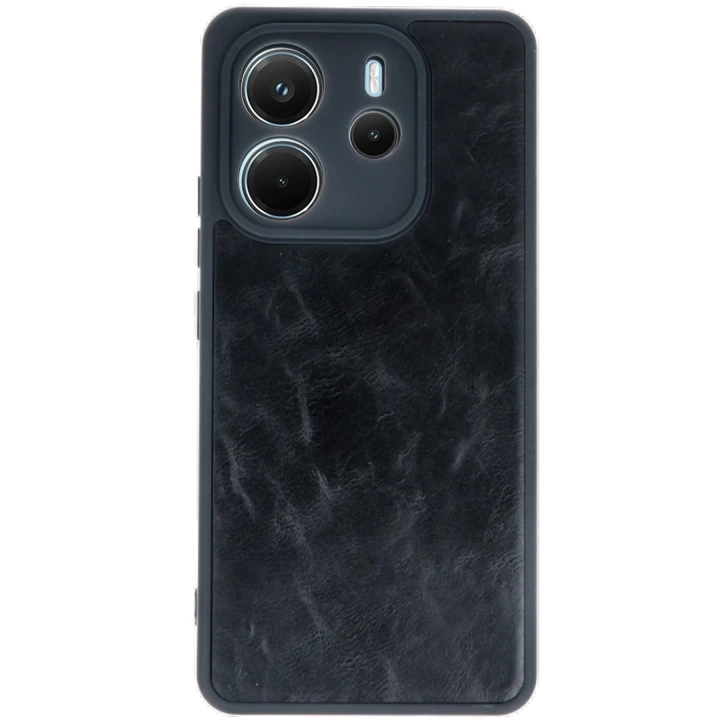 BFS  Xiaomi Redmi Note 14 4G Kılıf Aras Deri Kapak - Siyah