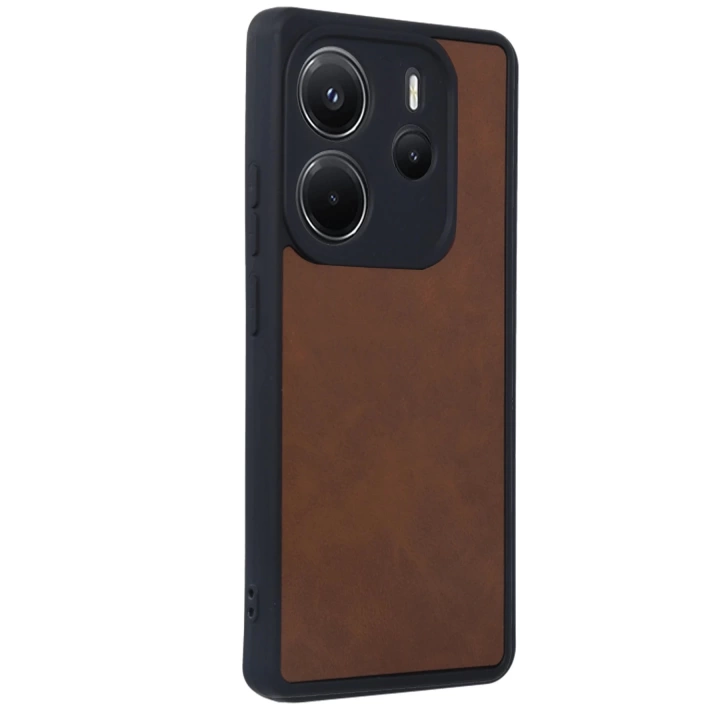 BFS  Xiaomi Redmi Note 14 4G Kılıf Aras Deri Kapak - Taba
