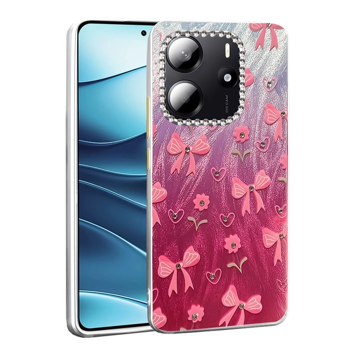 BFS Xiaomi Redmi Note 14 4G Kılıf Blade Aynalı Desenli Kapak - Desen 3