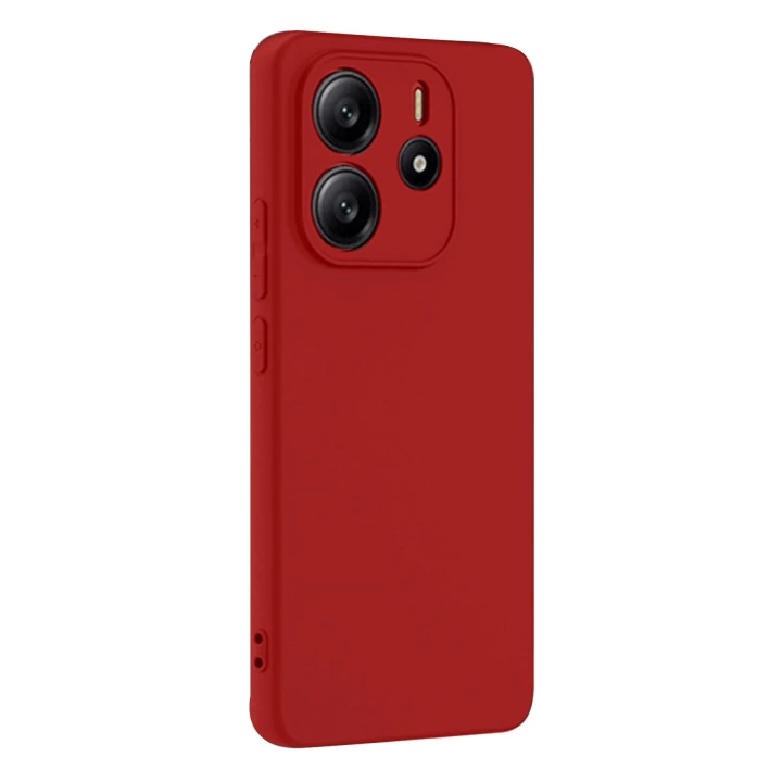 BFS  Xiaomi Redmi Note 14 4G Kılıf First Silikon - Kırmızı