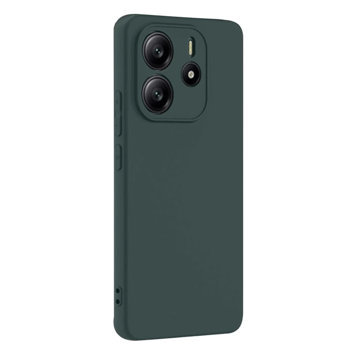 BFS  Xiaomi Redmi Note 14 4G Kılıf First Silikon - Koyu Yeşil