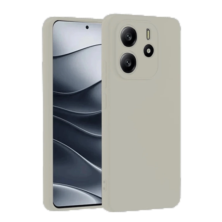 BFS  Xiaomi Redmi Note 14 4G Kılıf First Silikon - Krem