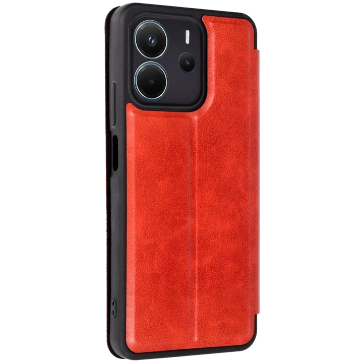 BFS  Xiaomi Redmi Note 14 4G Kılıf Flip Cover - Kırmızı