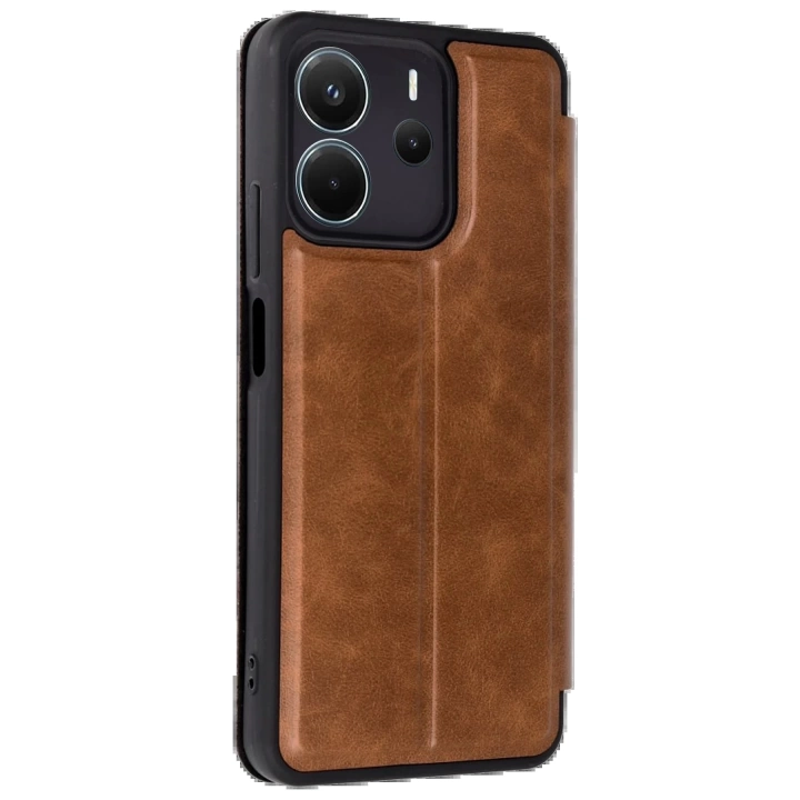 BFS  Xiaomi Redmi Note 14 4G Kılıf Flip Cover - Taba