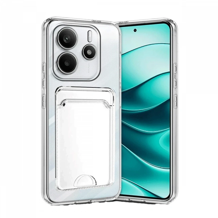 BFS  Xiaomi Redmi Note 14 4G Kılıf Kart Şeffaf Silikon - Şeffaf