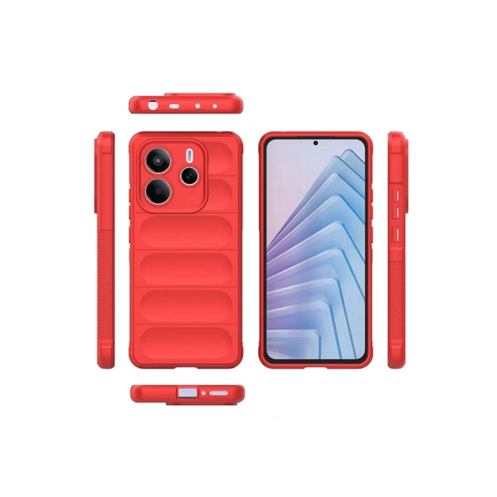 BFS  Xiaomi Redmi Note 14 4G Kılıf Optimum Silikon - Kırmızı