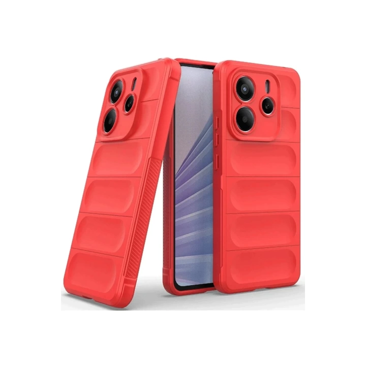 BFS  Xiaomi Redmi Note 14 4G Kılıf Optimum Silikon - Kırmızı