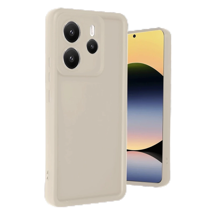 BFS  Xiaomi Redmi Note 14 4G Kılıf Viera Silikon - Krem