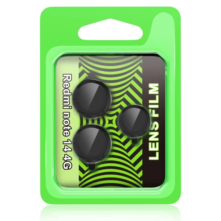 BFS Xiaomi Redmi Note 14 4G Raze Metal Kamera Lens - Siyah