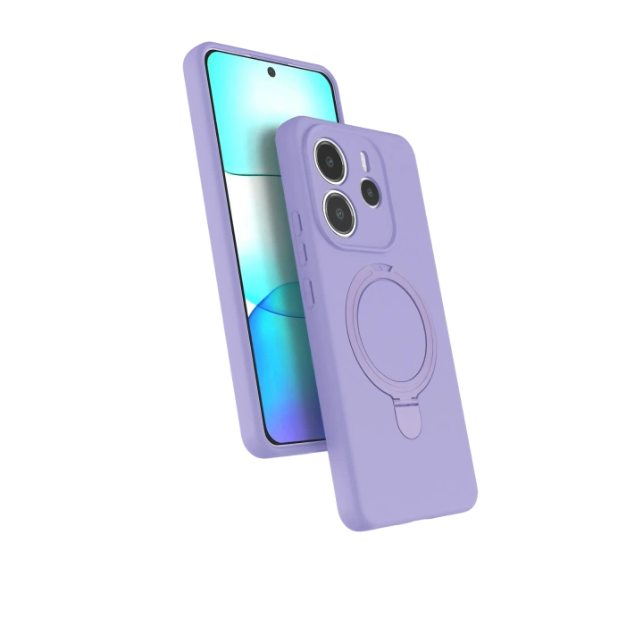 BFS  Xiaomi Redmi Note 14 4G Regal Magsafe Standlı Kapak - Lila