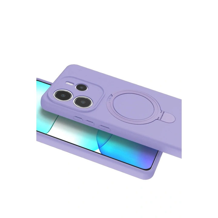 BFS  Xiaomi Redmi Note 14 4G Regal Magsafe Standlı Kapak - Lila
