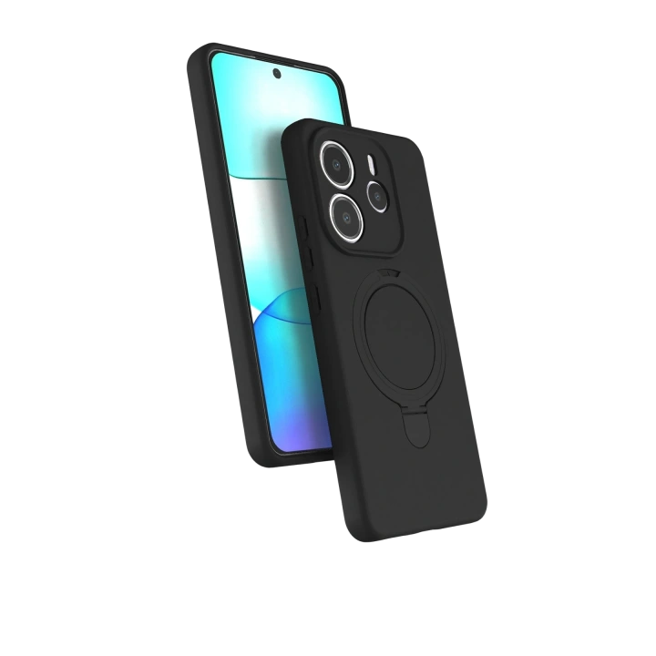 BFS  Xiaomi Redmi Note 14 4G Regal Magsafe Standlı Kapak - Siyah