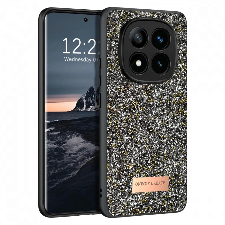 BFS  Xiaomi Redmi Note 14 Pro 4G Bright Simli Kapak - Gümüş