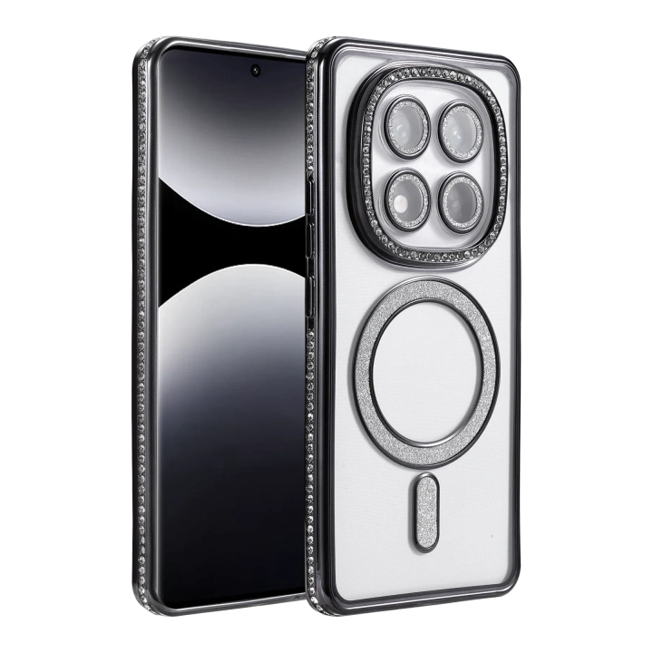 BFS  Xiaomi Redmi Note 14 Pro 4G Joke Simli Magneticsafe Kılıf - Siyah