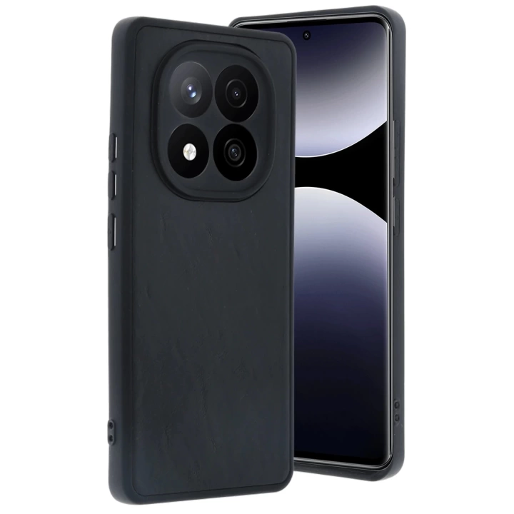 BFS  Xiaomi Redmi Note 14 Pro 4G Kılıf Aras Deri Kapak - Siyah