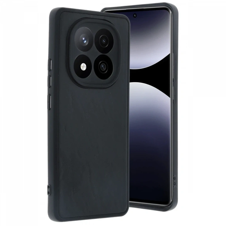 BFS  Xiaomi Redmi Note 14 Pro 4G Kılıf Aras Deri Kapak - Siyah