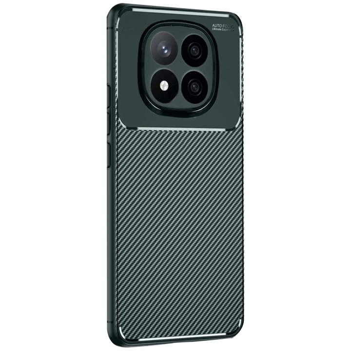 BFS  Xiaomi Redmi Note 14 Pro 4G Kılıf Auto Focus Karbon Kapak - Koyu Yeşil