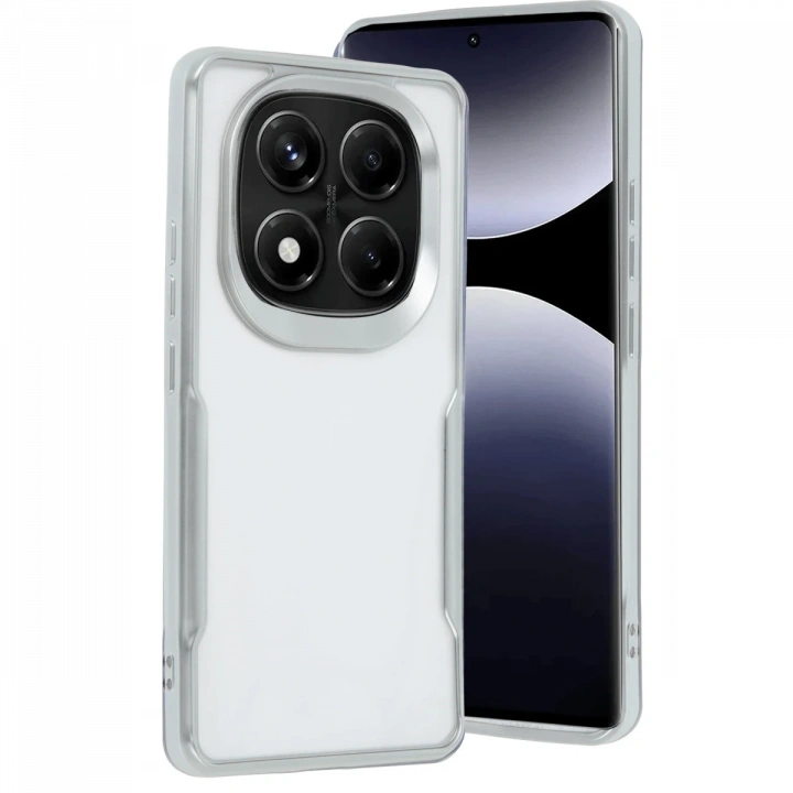 BFS  Xiaomi Redmi Note 14 Pro 4G Kılıf Boyi Silikon Kapak - Gümüş