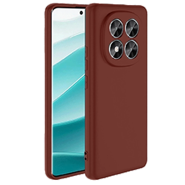 BFS  Xiaomi Redmi Note 14 Pro 4G Kılıf First Silikon - Bordo