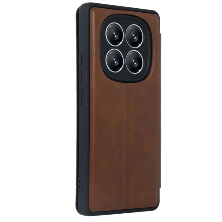 BFS  Xiaomi Redmi Note 14 Pro 4G Kılıf Flip Cover - Taba