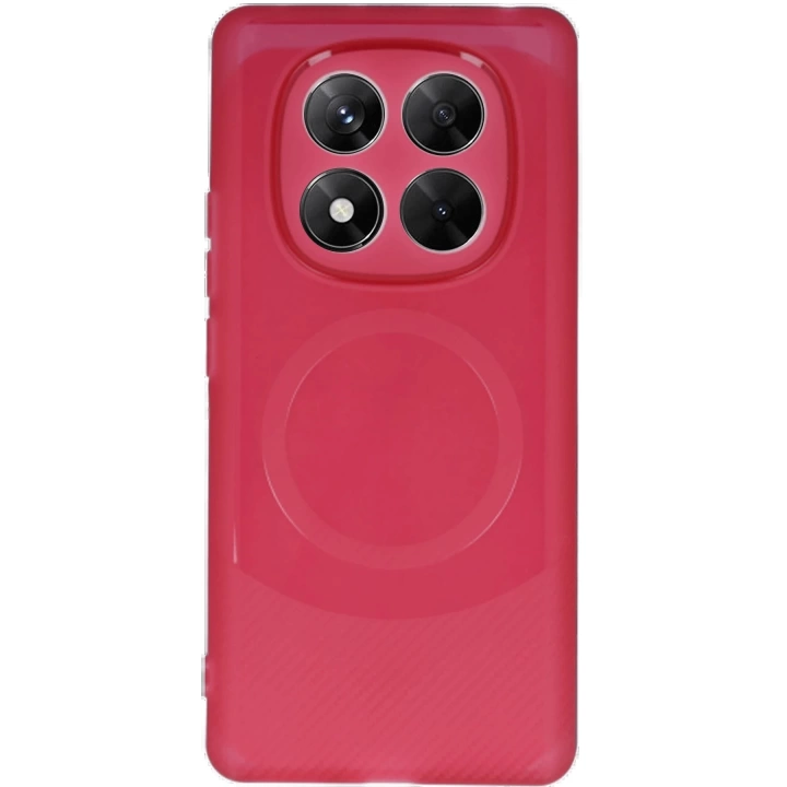 BFS  Xiaomi Redmi Note 14 Pro 4G Kılıf Maya Karbon Kapak - Bordo